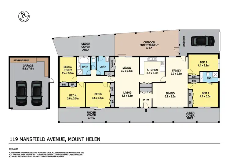 Floorplan of Homely house listing, 119 Mansfield Avenue, Mount Clear VIC 3350