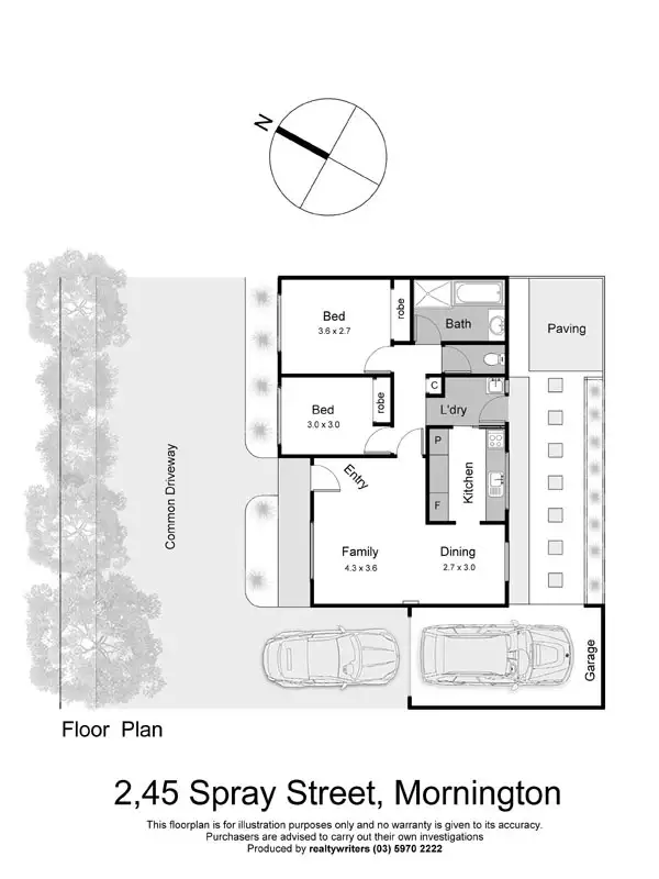 Floorplan of Homely unit listing, 2/45 Spray Street, Mornington VIC 3931