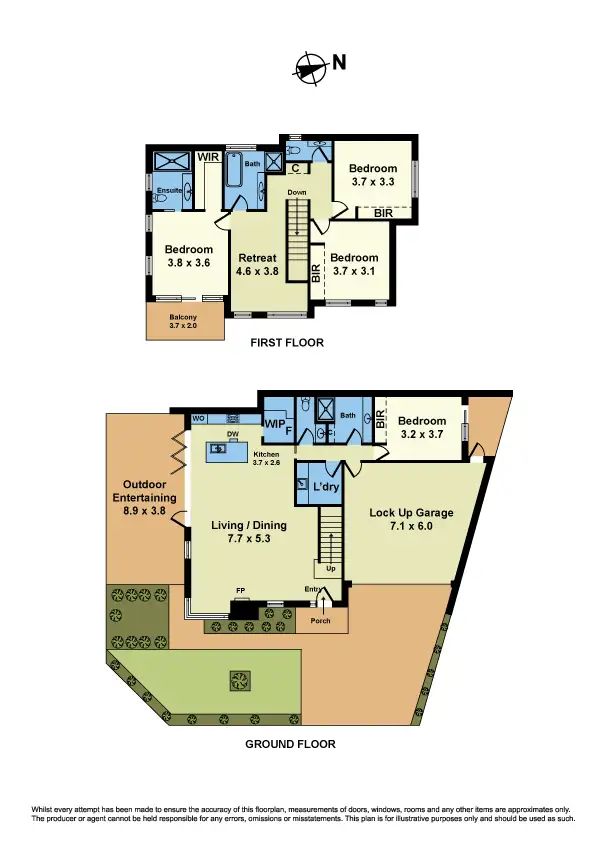 Floorplan of Homely house listing, 58 Anzac Crescent, Williamstown VIC 3016