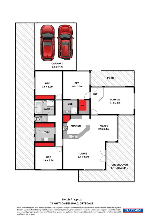 Floorplan of Homely house listing, 71 Whitcombes Road, Drysdale VIC 3222
