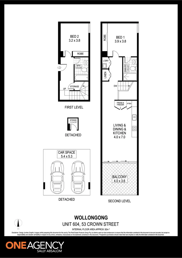 Floorplan of Homely apartment listing, 604/53 Crown Street, Wollongong NSW 2500