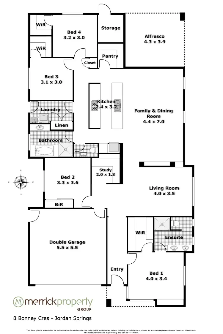 Floorplan of Homely house listing, 8 Bonney Crescent, Jordan Springs NSW 2747