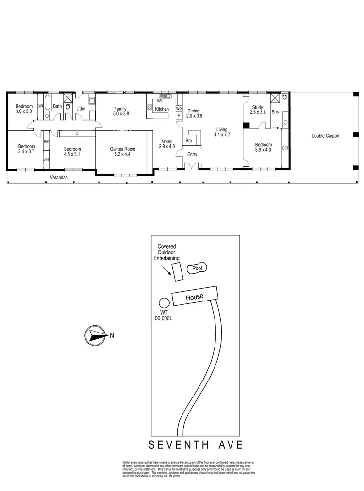Floorplan of Homely house listing, 405 Seventh Avenue, Eden Park VIC 3757