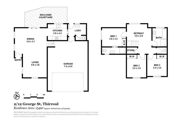 Floorplan of Homely townhouse listing, 2/12 George Street, Thirroul NSW 2515