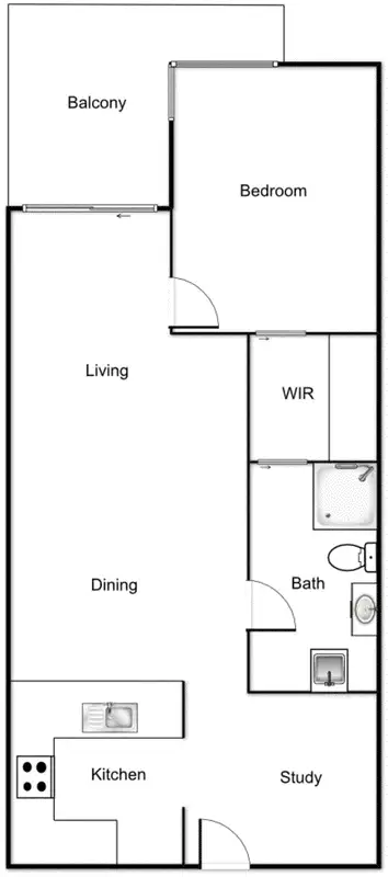 Floorplan of Homely apartment listing, 9/7 Coolac Place, Braddon ACT 2612