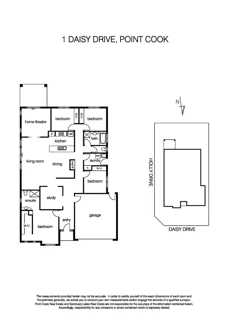 Floorplan of Homely house listing, 1 Daisy Drive, Point Cook VIC 3030