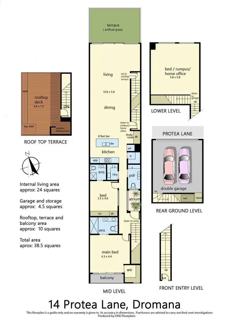 Floorplan of Homely apartment listing, 14 Protea Lane, Dromana VIC 3936