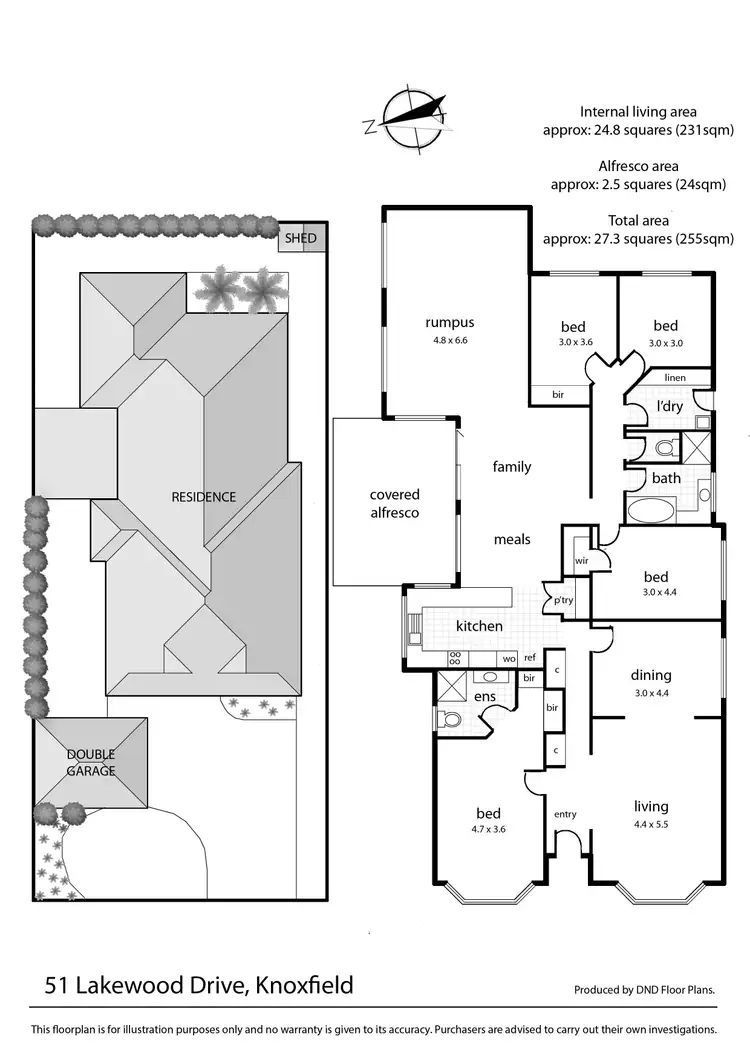 Floorplan of Homely house listing, 51 Lakewood Drive, Knoxfield VIC 3180