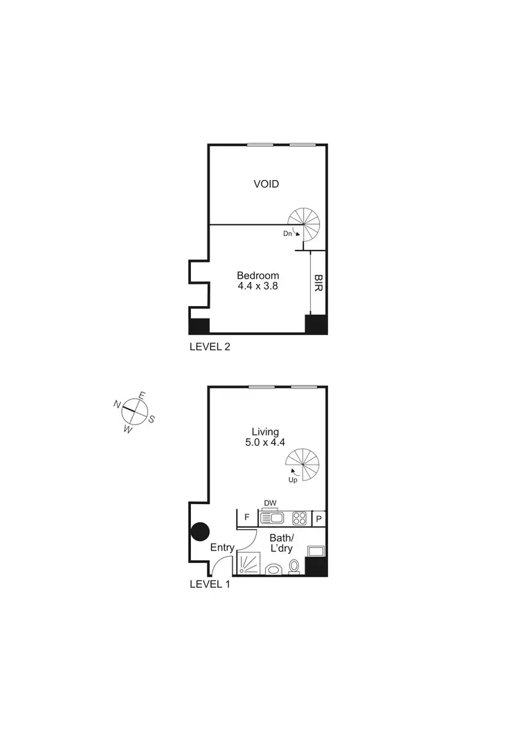 Floorplan of Homely apartment listing, 111/9 Degraves Street, Melbourne VIC 3000