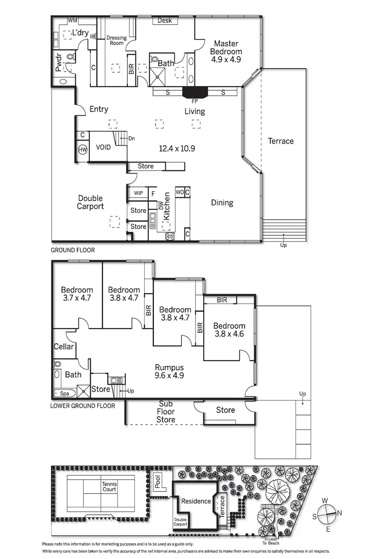 Floorplan of Homely house listing, 8 Weeroona Avenue, Portsea VIC 3944