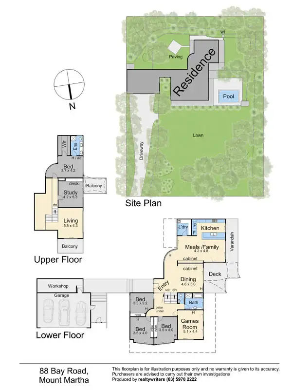 Floorplan of Homely house listing, 88 Bay Road, Mount Martha VIC 3934
