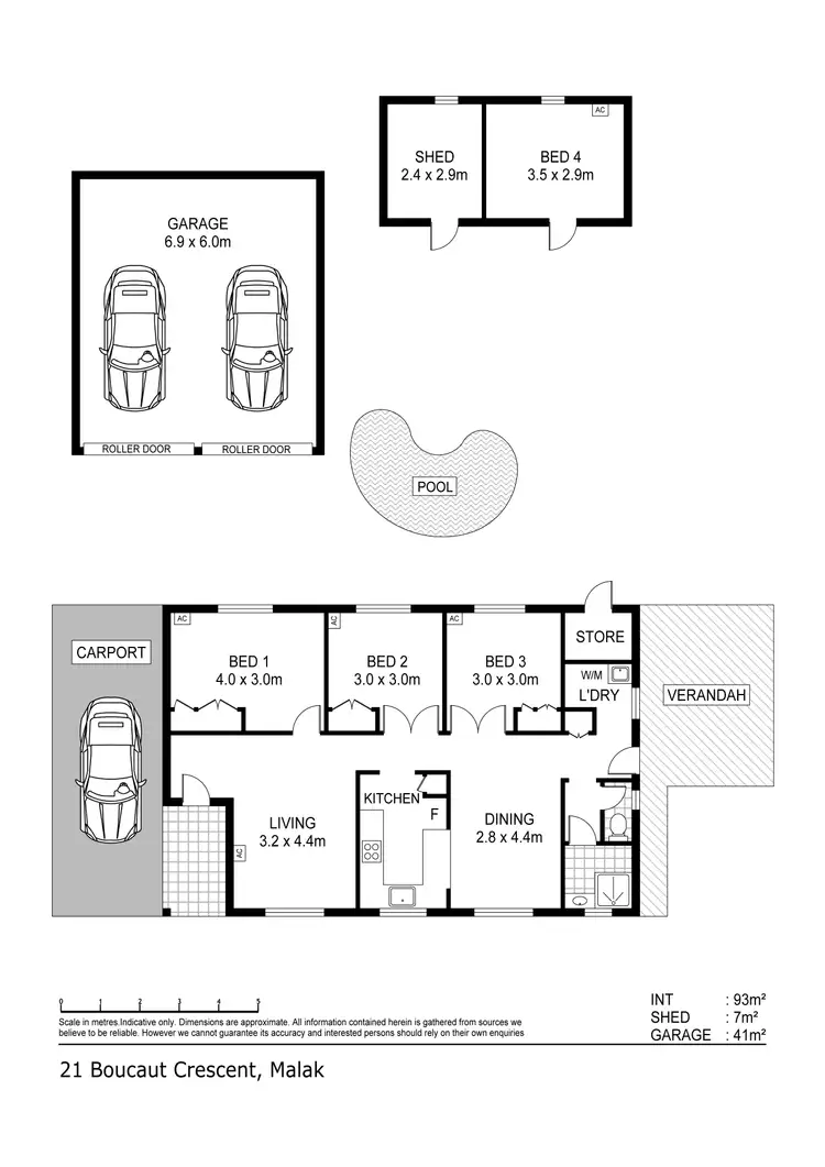 Floorplan of Homely house listing, 21 Boucaut Crescent, Malak NT 812