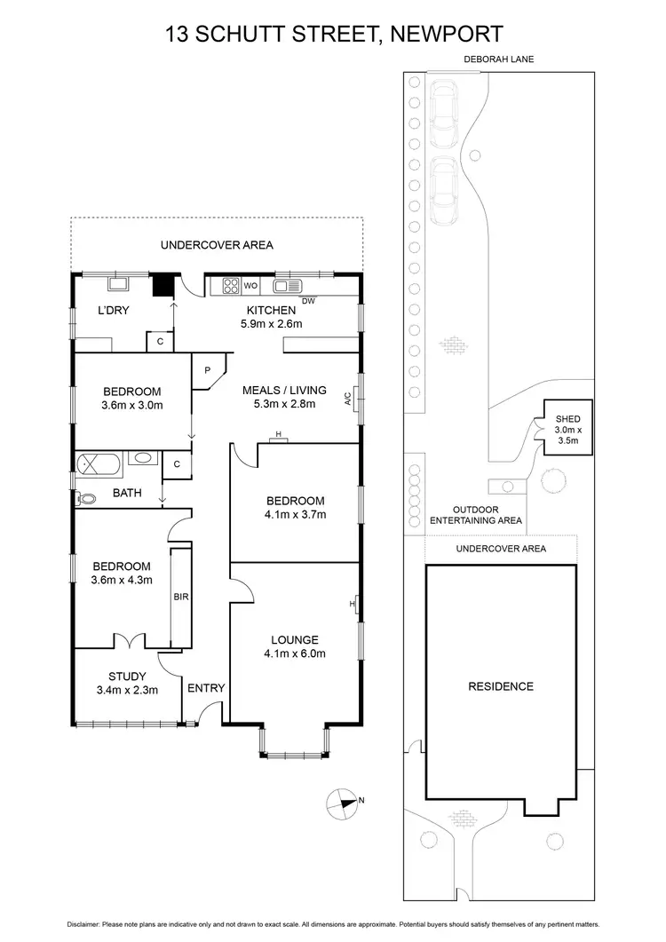 Floorplan of Homely house listing, 13 Schutt Street, Newport VIC 3015