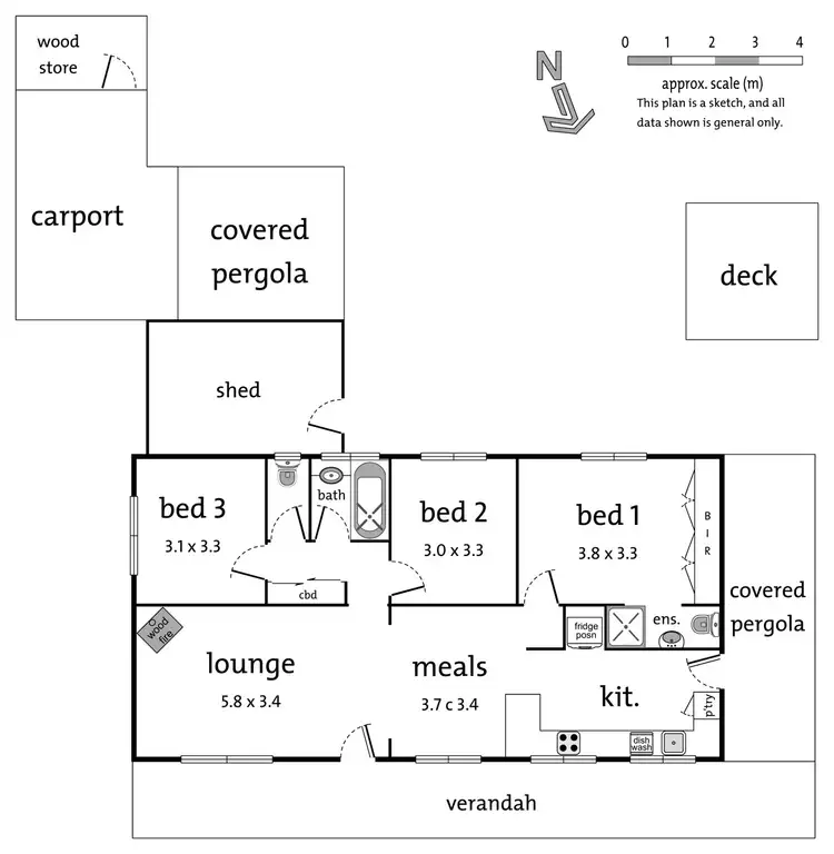 Floorplan of Homely house listing, 8 Bedford Street, Millgrove VIC 3799