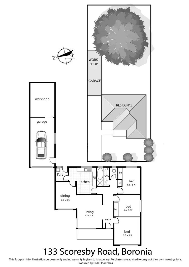 Floorplan of Homely house listing, 133 Scoresby Road, Boronia VIC 3155