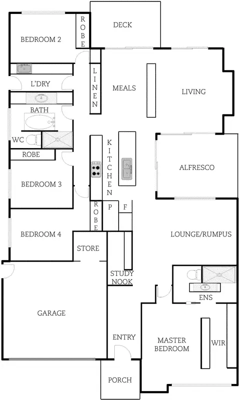 Floorplan of Homely house listing, 13 Ivory Street, Crace ACT 2911