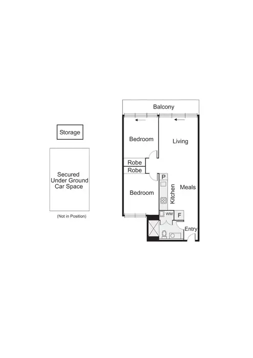 Floorplan of Homely apartment listing, 202/427 Hampton Street, Hampton VIC 3188