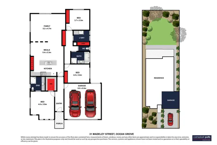 Floorplan of Homely house listing, 31 Madeley Street, Ocean Grove VIC 3226