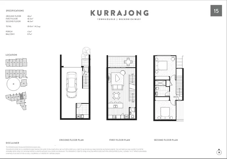 Floorplan of Homely townhouse listing, 15/564-566 Moreland Road, Brunswick West VIC 3055