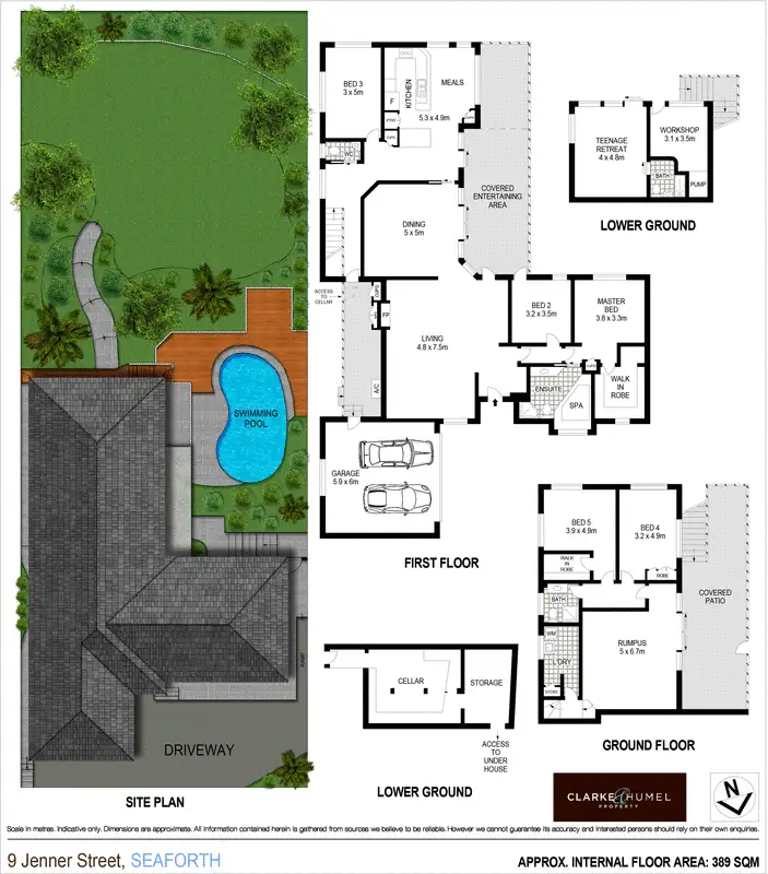 Floorplan of Homely house listing, 9 Jenner Street, Seaforth NSW 2092