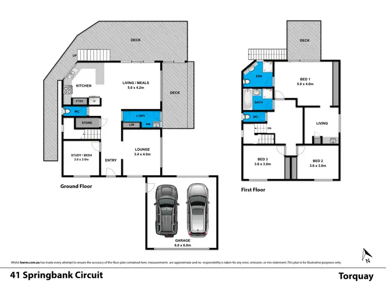 Floorplan of Homely house listing, 41 Springbank Circuit, Torquay VIC 3228
