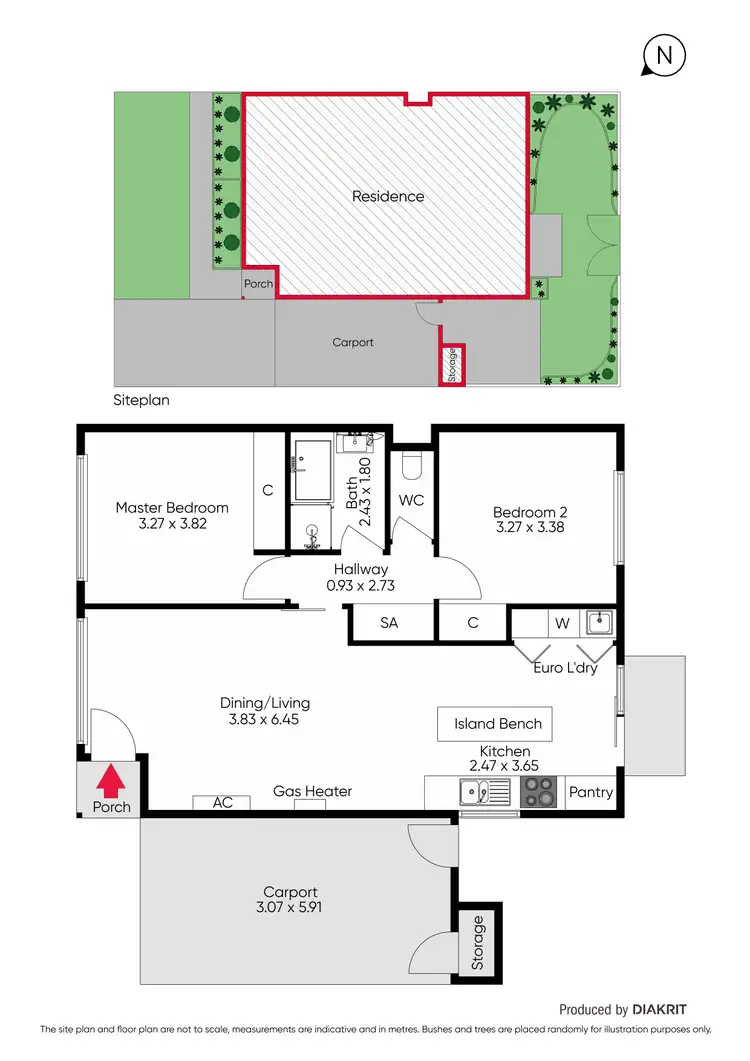 Floorplan of Homely unit listing, 15/18 Hadley Street, Seaford VIC 3198