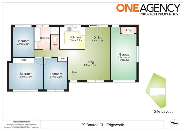 Floorplan of Homely house listing, 29 Baurea Close, Edgeworth NSW 2285