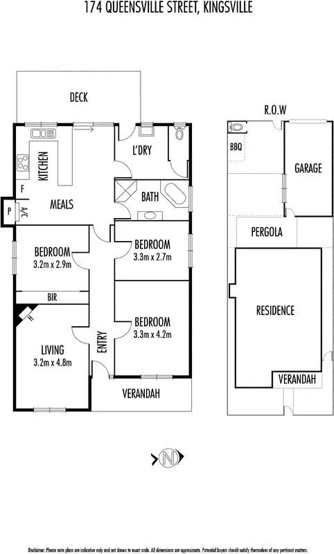 Floorplan of Homely house listing, 174 Queensville Street, Kingsville VIC 3012