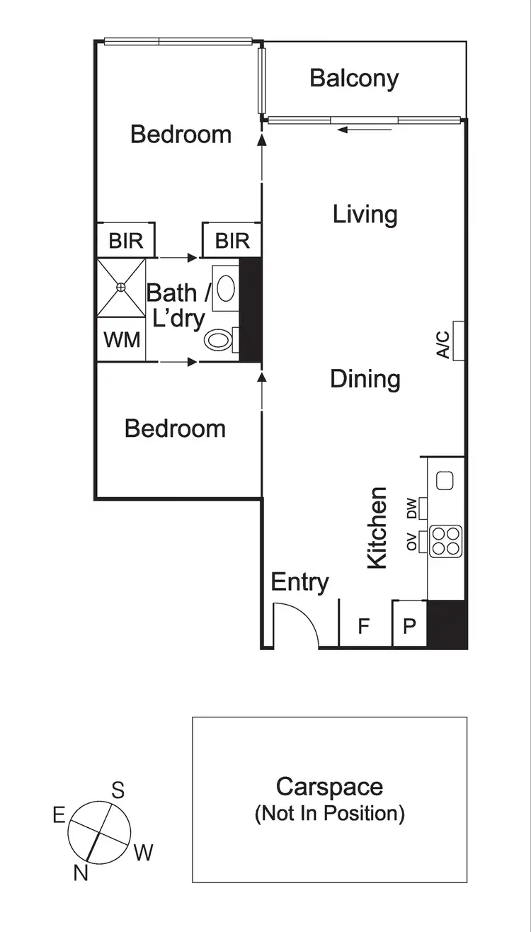 Floorplan of Homely apartment listing, 310/74 Queens Road, Melbourne VIC 3004