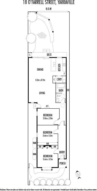 Floorplan of Homely house listing, 18 O'Farrell Street, Yarraville VIC 3013