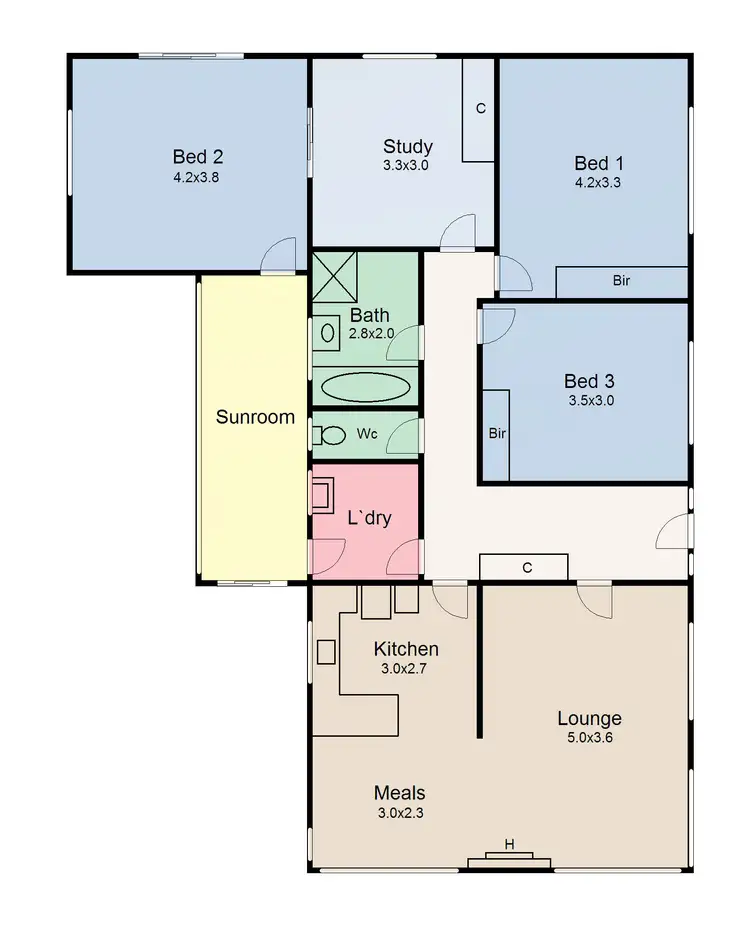Floorplan of Homely house listing, 1117 Grevillea Road, Wendouree VIC 3355