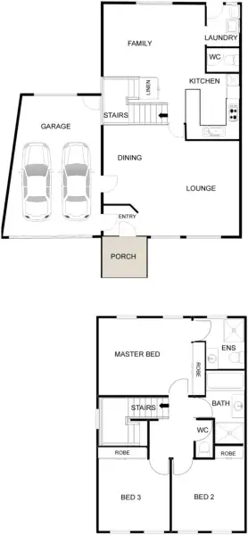 Floorplan of Homely townhouse listing, 3/149 Kelleway Avenue, Nicholls ACT 2913