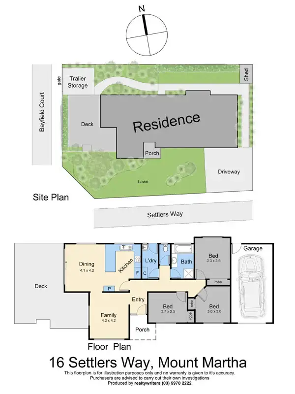 Floorplan of Homely house listing, 16 Settlers Way, Mount Martha VIC 3934