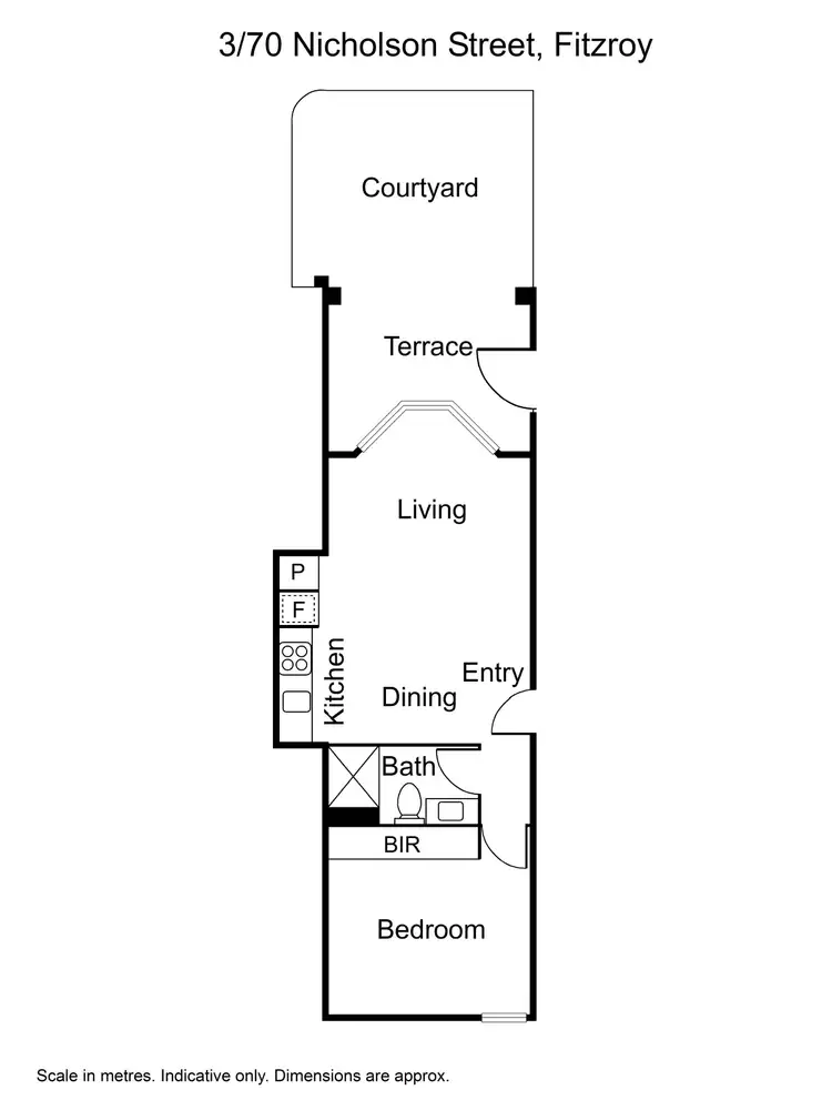 Floorplan of Homely apartment listing, 3/70 Nicholson Street, Fitzroy VIC 3065