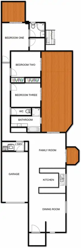 Floorplan of Homely townhouse listing, 2/129 Eggleston Crescent, Chifley ACT 2606