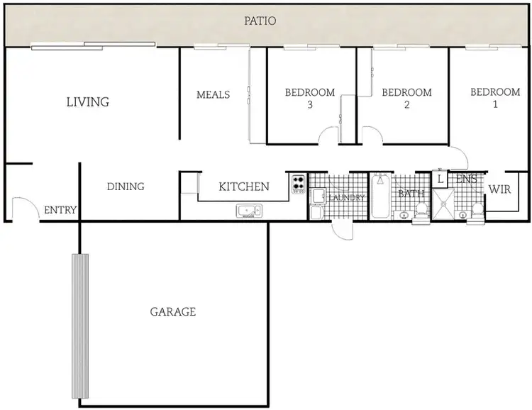 Floorplan of Homely townhouse listing, 52 Grayson Street, Hackett ACT 2602