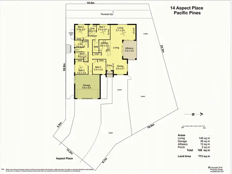 Floorplan of Homely house listing, 14 Aspect Place, Pacific Pines QLD 4211