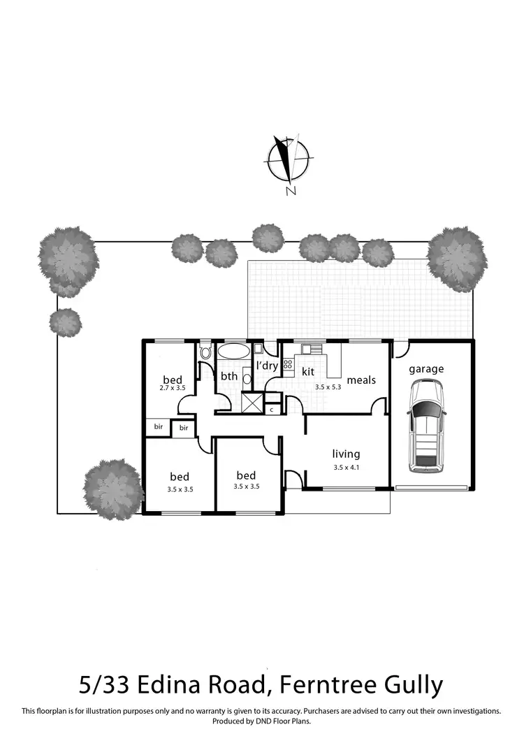 Floorplan of Homely house listing, 5/33 Edina Road, Ferntree Gully VIC 3156