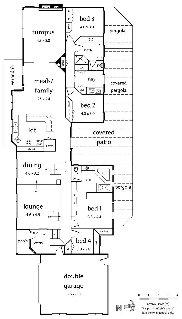 Floorplan of Homely house listing, 8 Bentley Court, Warranwood VIC 3134