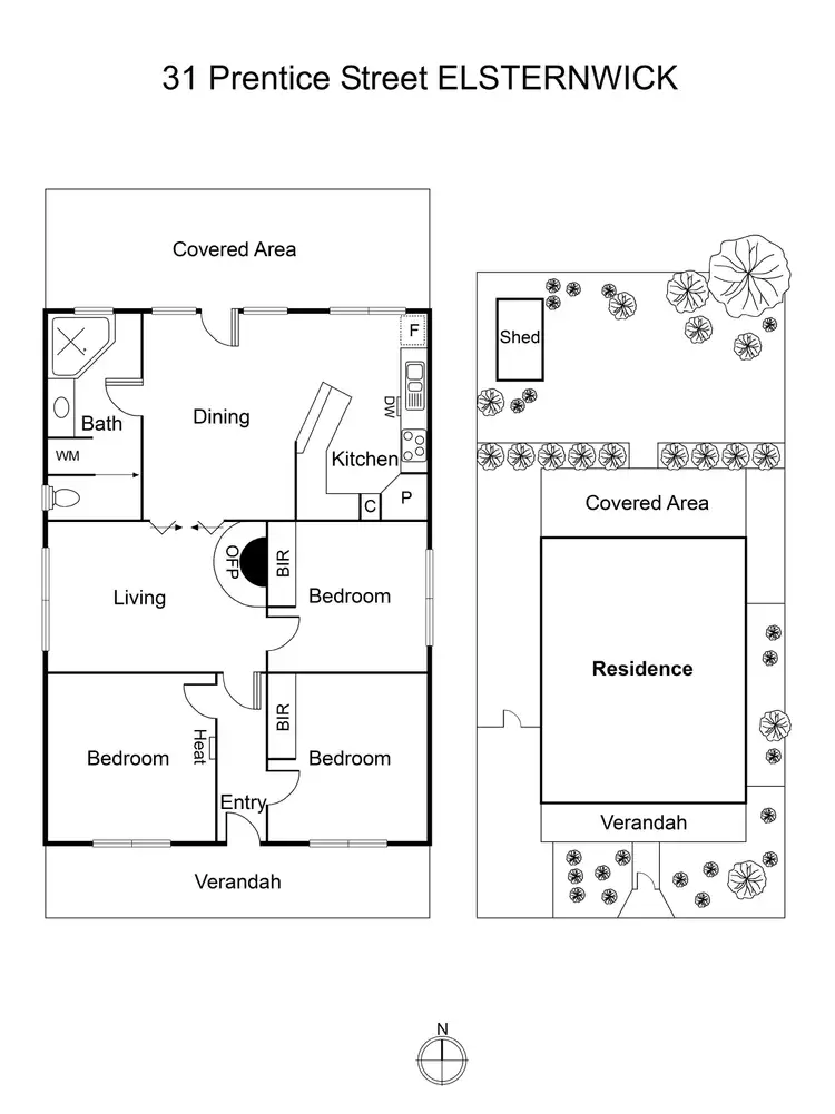 Floorplan of Homely house listing, 31 Prentice Street, Elsternwick VIC 3185