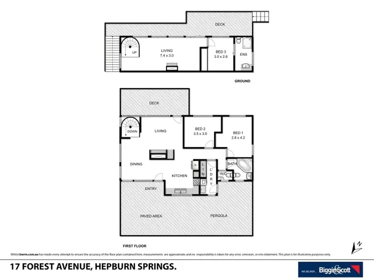 Floorplan of Homely house listing, 17 Forest Avenue, Hepburn Springs VIC 3461