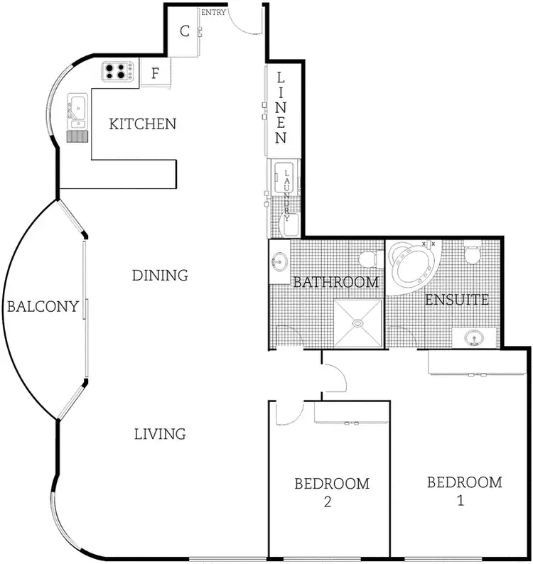 Floorplan of Homely apartment listing, 608/74 Northbourne Avenue, Braddon ACT 2612