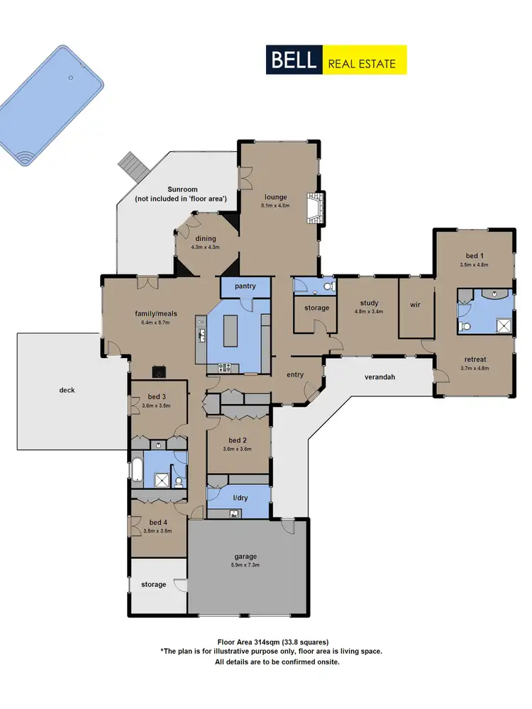 Floorplan of Homely house listing, 8 Georges Road, The Patch VIC 3792