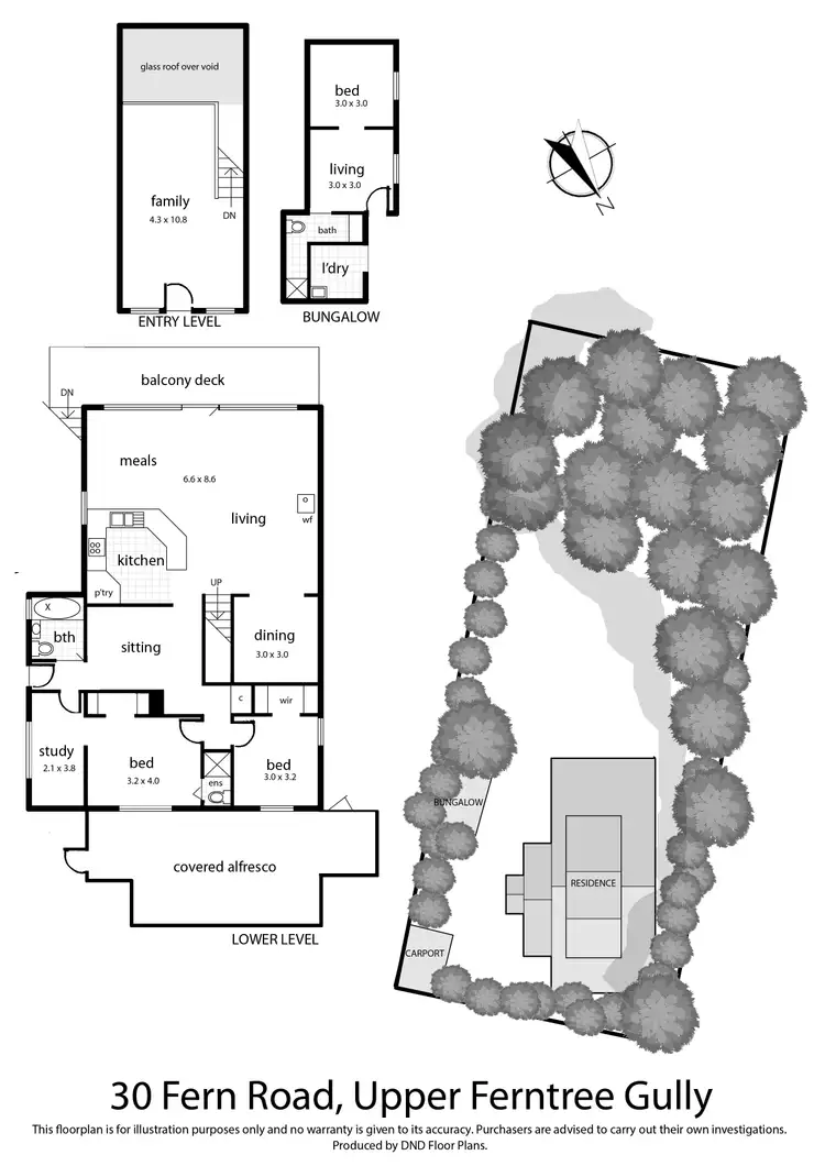 Floorplan of Homely house listing, 30 Fern Road, Upper Ferntree Gully VIC 3156
