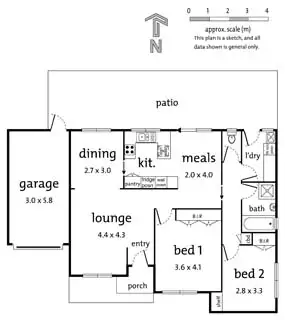 Floorplan of Homely unit listing, 3/1 Sunset Drive, Heathmont VIC 3135