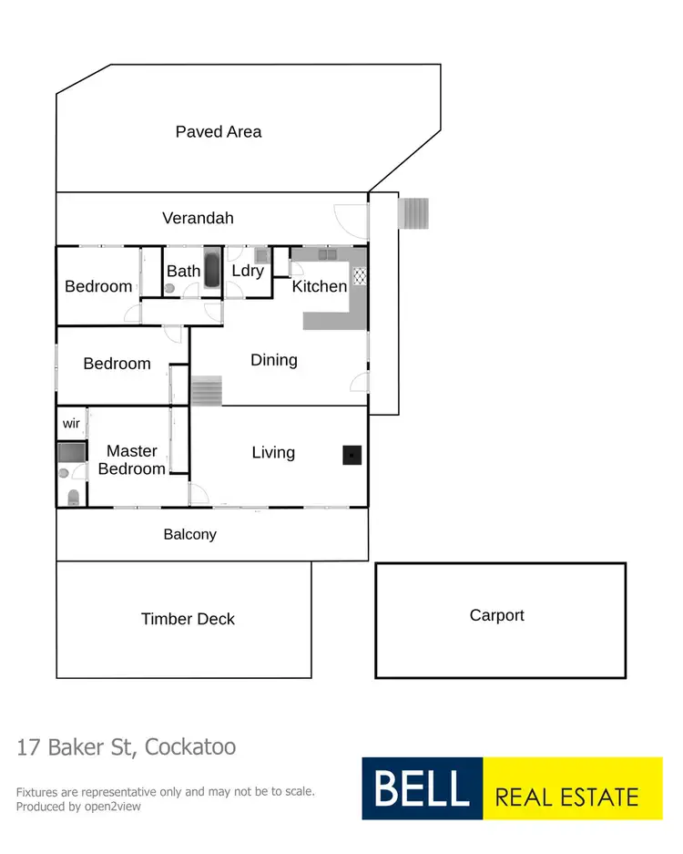 Floorplan of Homely house listing, 17 Baker Street, Cockatoo VIC 3781