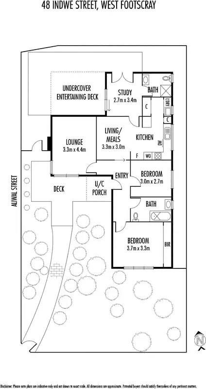 Floorplan of Homely house listing, 48 Indwe Street, West Footscray VIC 3012
