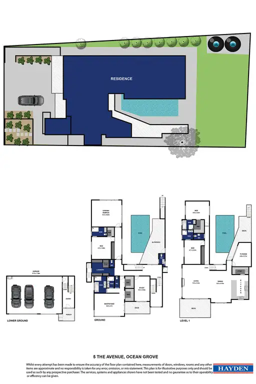 Floorplan of Homely house listing, 5 The Avenue, Ocean Grove VIC 3226