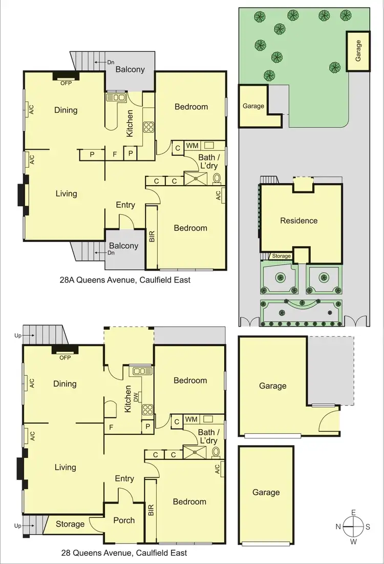 Floorplan of Homely townhouse listing, 28 & 28A Queens Avenue, Caulfield East VIC 3145