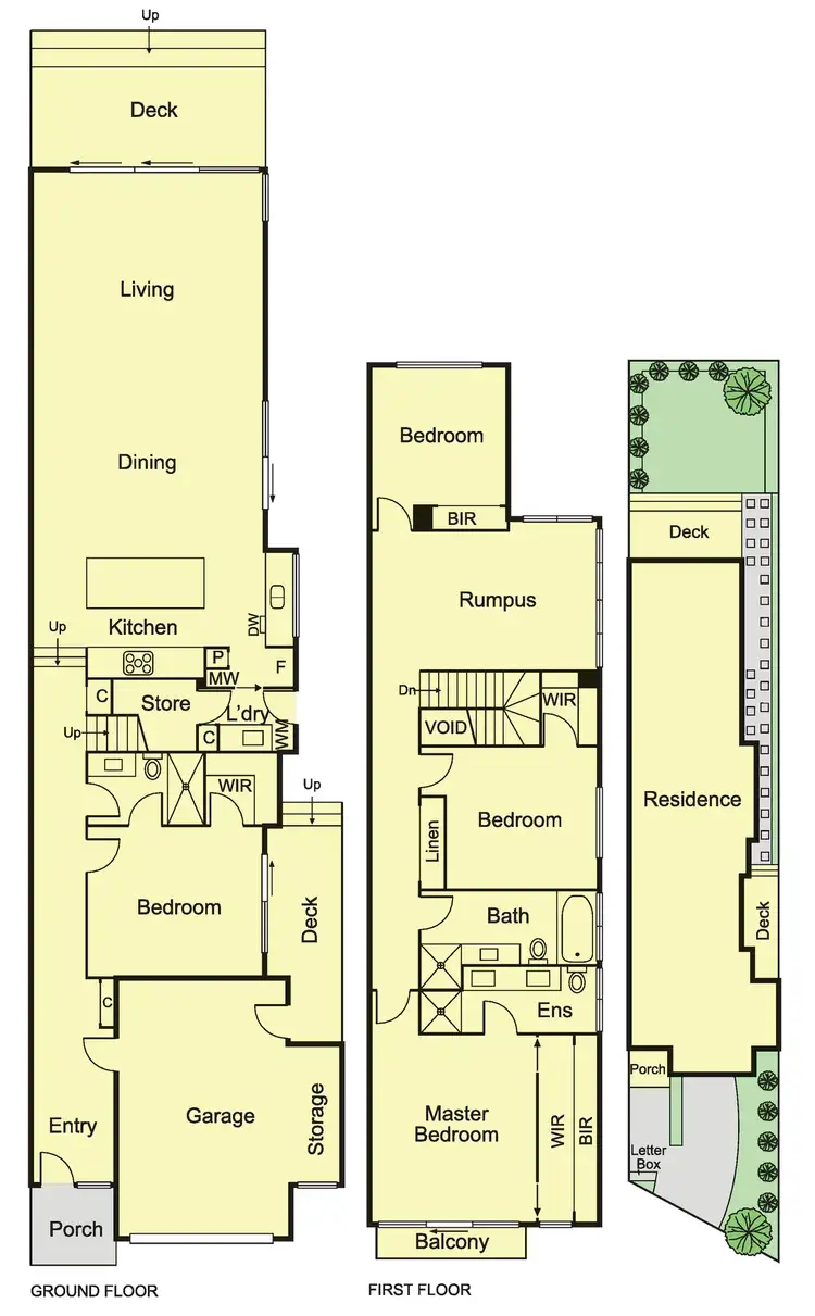 Floorplan of Homely townhouse listing, 15b Raynes Street, Caulfield South VIC 3162